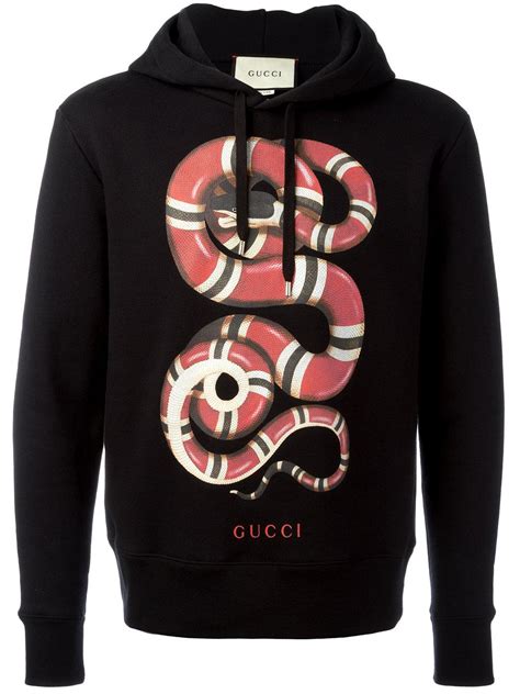 gucci snake jumper black|Gucci hoodie for men.